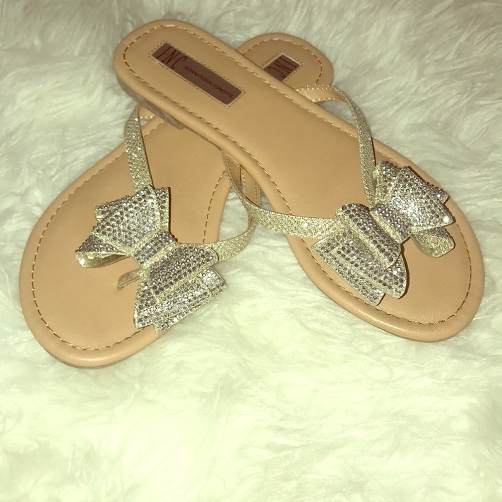 INC Diamond Thong Sandals